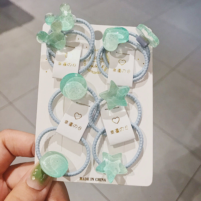 Wholesale children candy color gradient hair cord JDC-HS-YiT002 Hair Scrunchies 亦桐 Wholesale Jewelry JoyasDeChina Joyas De China