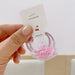 Wholesale children color transparent flow sofa ring leather band(F) JDC-HS-YiT001 Hair Scrunchies 亦桐 Pink 2 Wholesale Jewelry JoyasDeChina Joyas De China