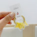 Wholesale children color transparent flow sofa ring leather band(F) JDC-HS-YiT001 Hair Scrunchies 亦桐 Yellow Wholesale Jewelry JoyasDeChina Joyas De China