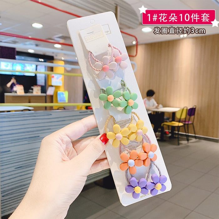 Wholesale children flower dinosaur resin hair cord JDC-HS-XiY002 Hair Scrunchies 昕越 21 Wholesale Jewelry JoyasDeChina Joyas De China