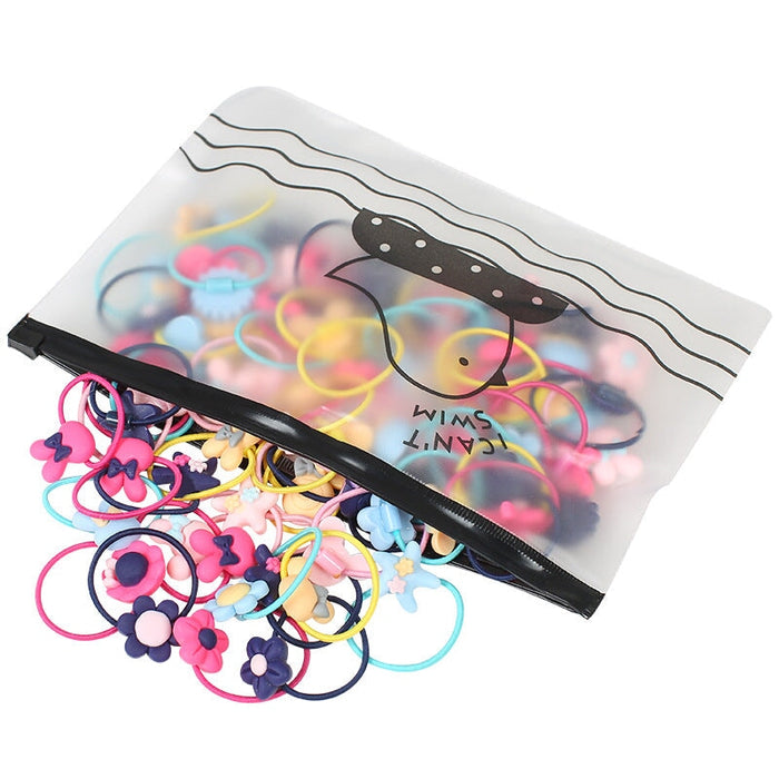Wholesale children flower hair rope JDC-HS-XiY001 Hair Scrunchies 昕越 Wholesale Jewelry JoyasDeChina Joyas De China