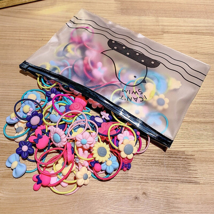 Wholesale children flower hair rope JDC-HS-XiY001 Hair Scrunchies 昕越 Wholesale Jewelry JoyasDeChina Joyas De China