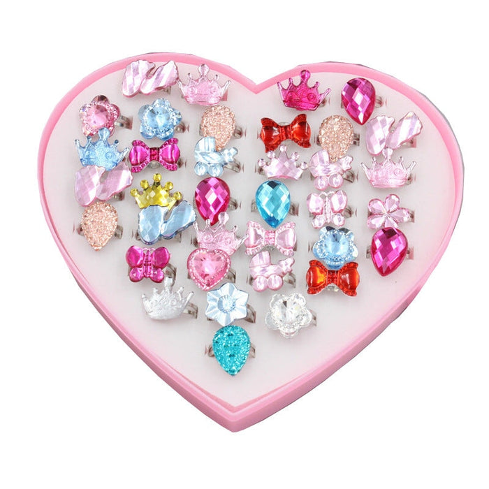 Wholesale children sparkling diamond ring ring set box JDC-RS-Duor001 Rings 朵蕊 Wholesale Jewelry JoyasDeChina Joyas De China