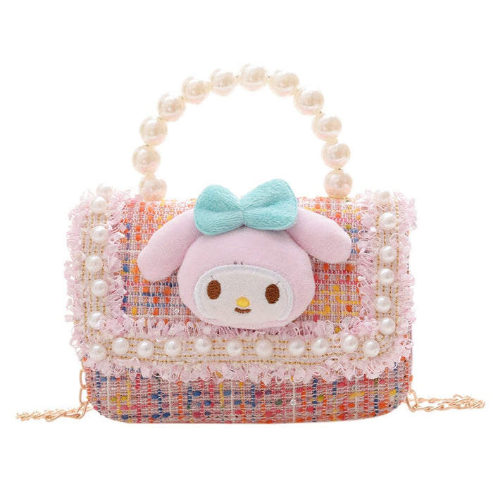 Wholesale Children's Bag Pearl Cotton Linen Chain Diagonal Bag JDC-SD-GSHN022 Shoulder Bags 浩纳 Wholesale Jewelry JoyasDeChina Joyas De China