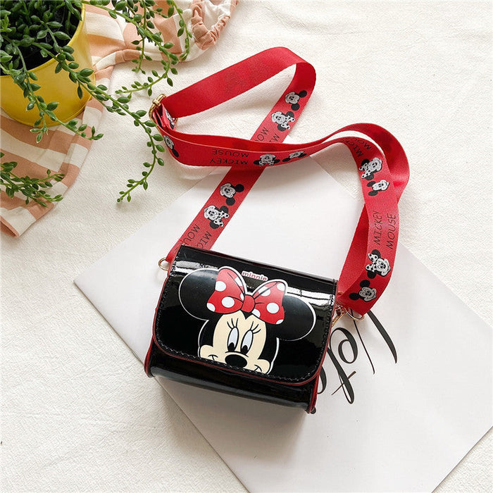 Wholesale children's bags PU leather cartoon shoulder bag（F）JDC-SD-JiaQ085 Shoulder Bags 家庆 MN black Wholesale Jewelry JoyasDeChina Joyas De China