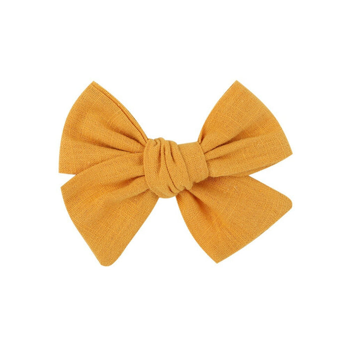 Wholesale Children's Bow Pure Cotton Hair Clip JDC-HC-YL069 Hair Clips 雅伦 9 Wholesale Jewelry JoyasDeChina Joyas De China