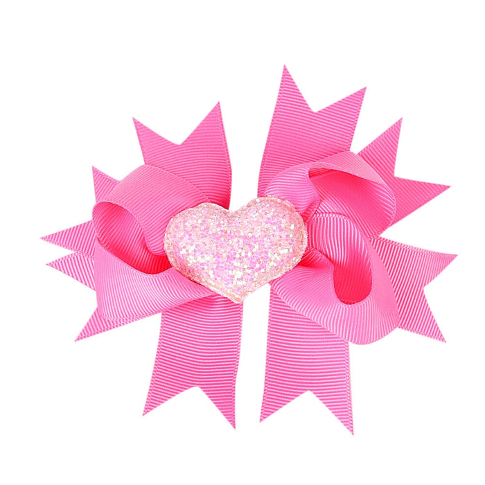 Wholesale Children's Bow Thread With Multilayer Love Colorblock Hair Clip JDC-HC-GSQN030 Hair Clips 丘诺 5# Wholesale Jewelry JoyasDeChina Joyas De China