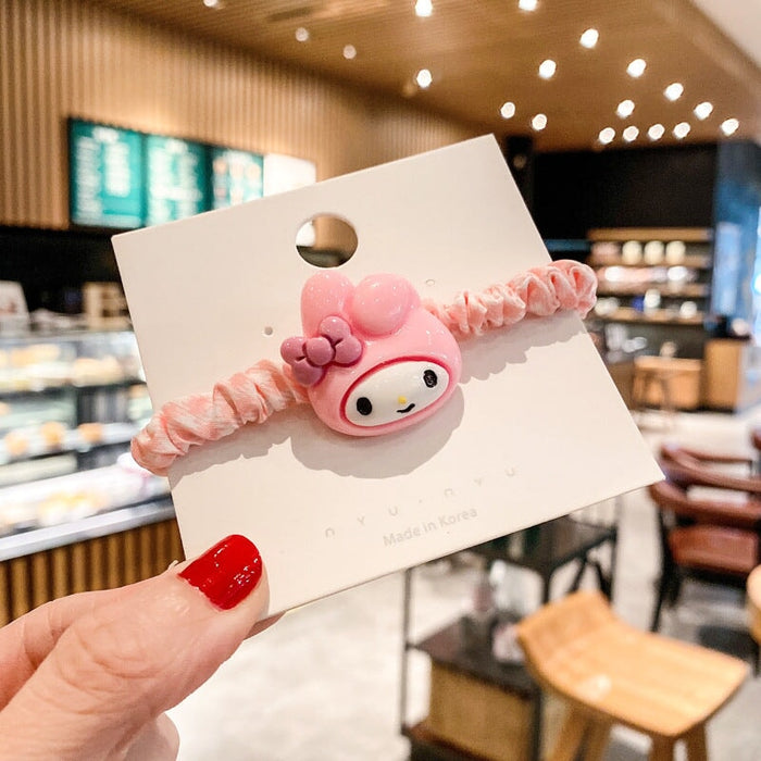 Wholesale children's cartoon plaid large intestine hair loop JDC-HS-ZY001 Hair Scrunchies 紫芸 Wholesale Jewelry JoyasDeChina Joyas De China