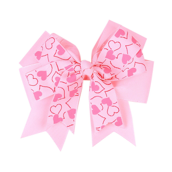 Wholesale Children's Hair Clips Love Bow Colorblock Hair Clips JDC-HC-GSQN034 Hair Clips 丘诺 Wholesale Jewelry JoyasDeChina Joyas De China