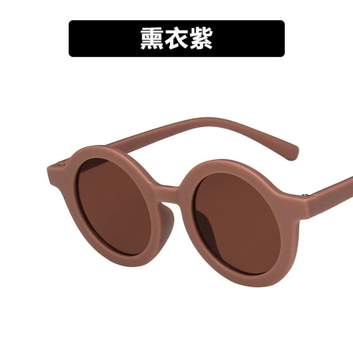 Wholesale children's round frame cream color sunglasses JDC-SG-KD139 Sun Glasses 珂盾 2 / Wholesale Jewelry JoyasDeChina Joyas De China