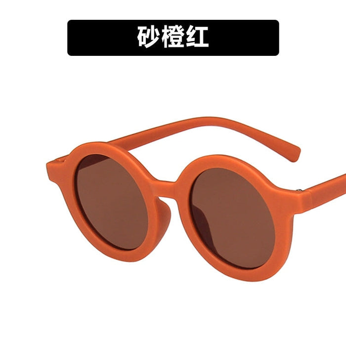 Wholesale children's round frame cream color sunglasses JDC-SG-KD139 Sun Glasses 珂盾 Wholesale Jewelry JoyasDeChina Joyas De China