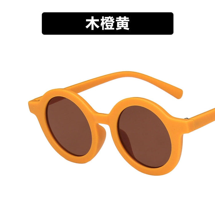 Wholesale children's round frame cream color sunglasses JDC-SG-KD139 Sun Glasses 珂盾 Wholesale Jewelry JoyasDeChina Joyas De China