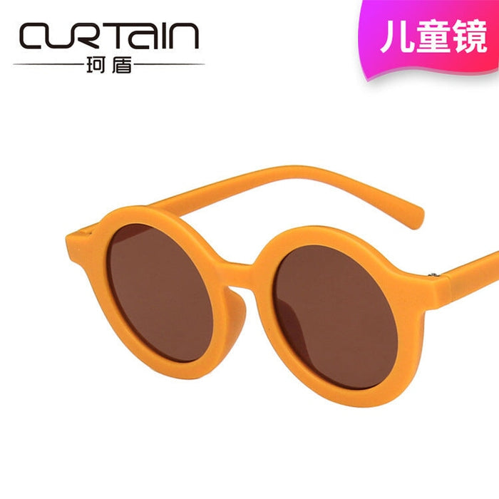 Wholesale children's round frame cream color sunglasses JDC-SG-KD139 Sun Glasses 珂盾 Wholesale Jewelry JoyasDeChina Joyas De China