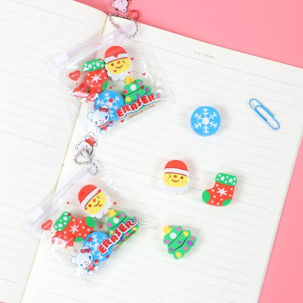 Wholesale Christmas Eraser Set JDC-ERA-GSYX014 Eraser JoyasDeChina Wholesale Jewelry JoyasDeChina Joyas De China