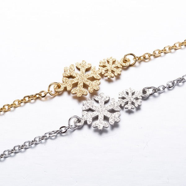 Bulk Jewelry Wholesale Christmas snowflake bracelets JDC-ST-L051 Wholesale factory from China YIWU China