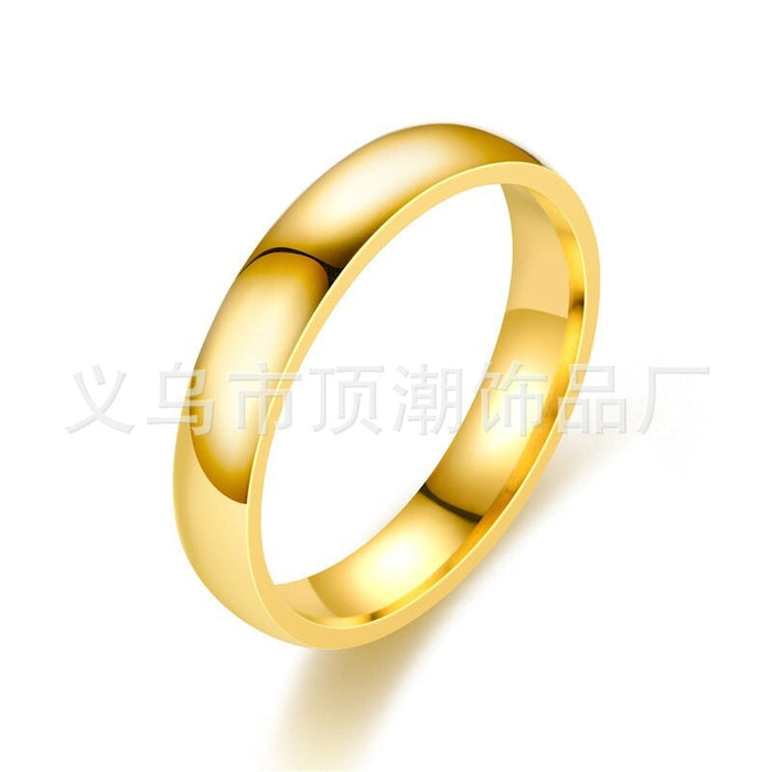 Wholesale circular arc stainless steel smooth ring JDC-RS-Dingc009 Rings 顶潮 Wholesale Jewelry JoyasDeChina Joyas De China
