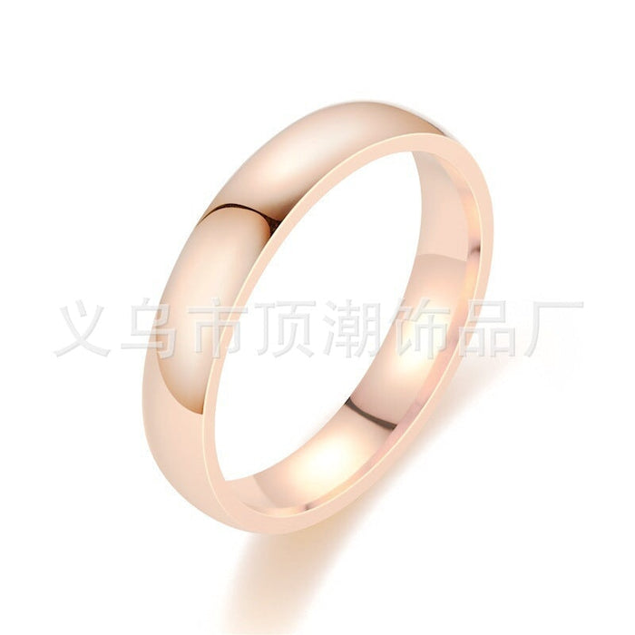 Wholesale circular arc stainless steel smooth ring JDC-RS-Dingc009 Rings 顶潮 Wholesale Jewelry JoyasDeChina Joyas De China