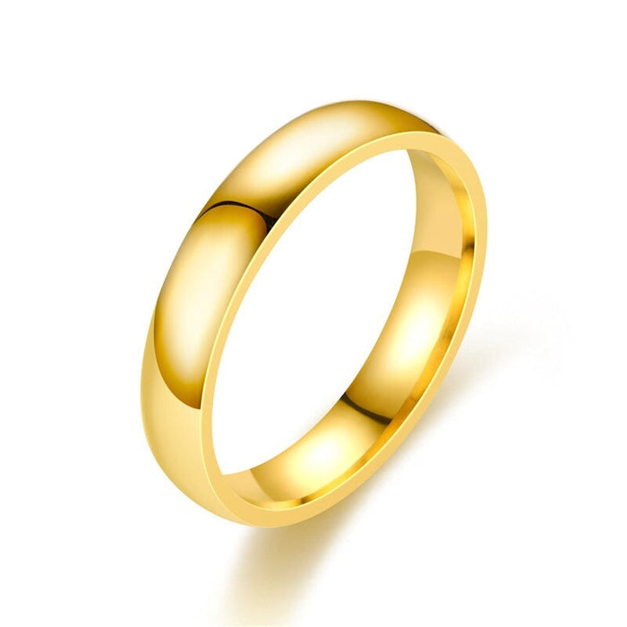 Wholesale circular arc stainless steel smooth ring JDC-RS-Dingc009 Rings 顶潮 gold 5 Wholesale Jewelry JoyasDeChina Joyas De China