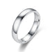 Wholesale circular arc stainless steel smooth ring JDC-RS-Dingc009 Rings 顶潮 sliver 5 Wholesale Jewelry JoyasDeChina Joyas De China