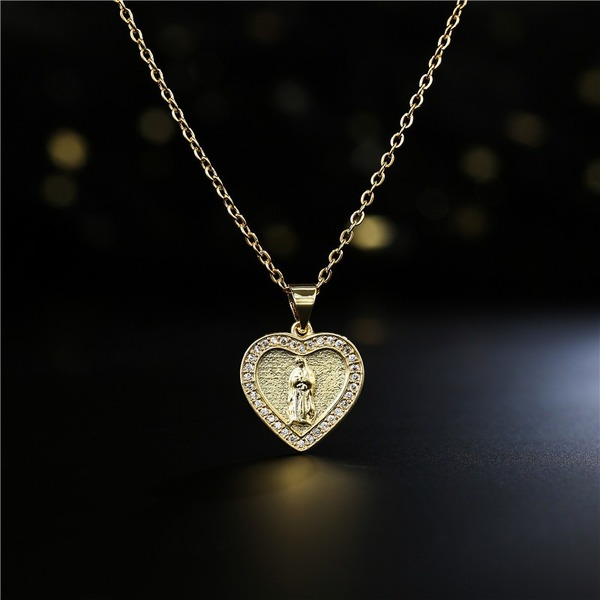 Bulk Jewelry Wholesale Classic Love Virgin Mary Necklace JDC-ag118 Wholesale factory from China YIWU China