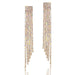 Wholesale Claw Chain S925 Silver Needle Gold Plated Long Tassel Earrings JDC-ES-Mix003 Earrings 迷茜 AB color Wholesale Jewelry JoyasDeChina Joyas De China