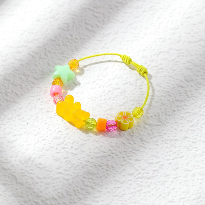 Wholesale clay resin bear weaving bracelet JDC-BT-YiD007 Bracelet 宜达 Wholesale Jewelry JoyasDeChina Joyas De China