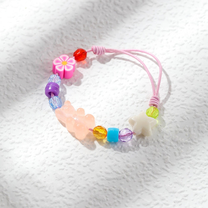 Wholesale clay resin bear weaving bracelet JDC-BT-YiD007 Bracelet 宜达 Wholesale Jewelry JoyasDeChina Joyas De China