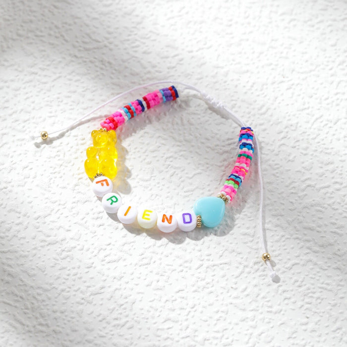 Wholesale clay resin bear weaving bracelet JDC-BT-YiD007 Bracelet 宜达 SL0154 Wholesale Jewelry JoyasDeChina Joyas De China