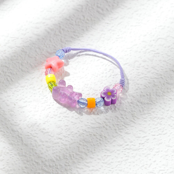 Wholesale clay resin bear weaving bracelet JDC-BT-YiD007 Bracelet 宜达 SL0160 Wholesale Jewelry JoyasDeChina Joyas De China