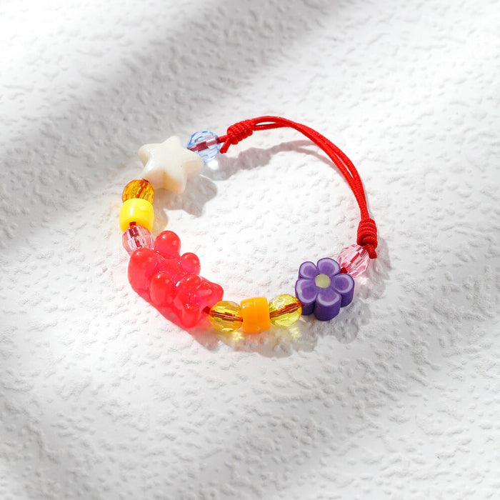 Wholesale clay resin bear weaving bracelet JDC-BT-YiD007 Bracelet 宜达 SL0162 Wholesale Jewelry JoyasDeChina Joyas De China