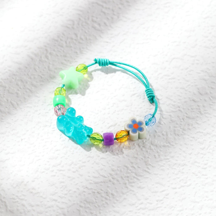 Wholesale clay resin bear weaving bracelet JDC-BT-YiD007 Bracelet 宜达 SL0164 Wholesale Jewelry JoyasDeChina Joyas De China