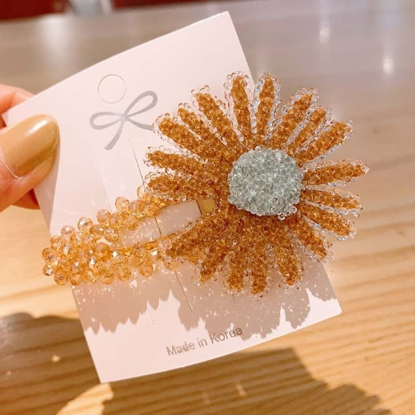 Bulk Jewelry Wholesale cloth Daisy hair clips JDC-HC-K022 Wholesale factory from China YIWU China