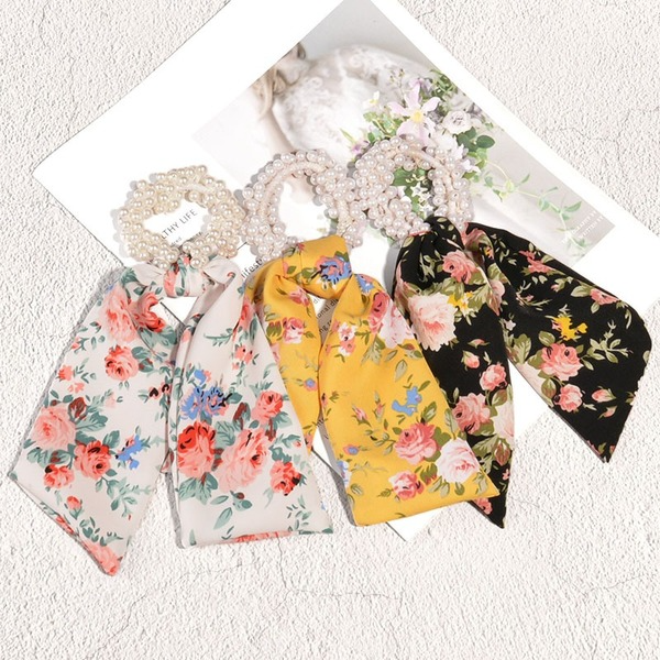 Bulk Jewelry Wholesale cloth floral Hair Scrunchies JDC-HS-K073 Wholesale factory from China YIWU China