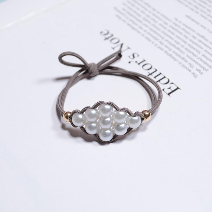 Bulk Jewelry Wholesale cloth inlaid diamond Hair Scrunchies JDC-HS-K061 Wholesale factory from China YIWU China