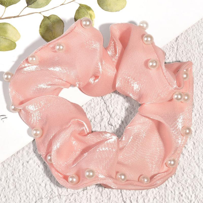 Bulk Jewelry Wholesale cloth pearl Hair Scrunchies JDC-HS-K074 Wholesale factory from China YIWU China