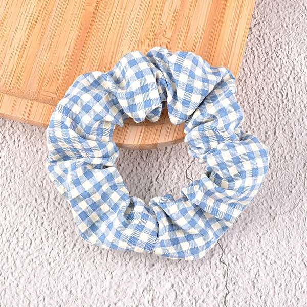 Bulk Jewelry Wholesale cloth Plaid Hair Scrunchies JDC-HS-K034 Wholesale factory from China YIWU China