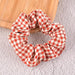 Bulk Jewelry Wholesale cloth Plaid Hair Scrunchies JDC-HS-K034 Wholesale factory from China YIWU China