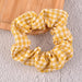 Bulk Jewelry Wholesale cloth Plaid Hair Scrunchies JDC-HS-K034 Wholesale factory from China YIWU China