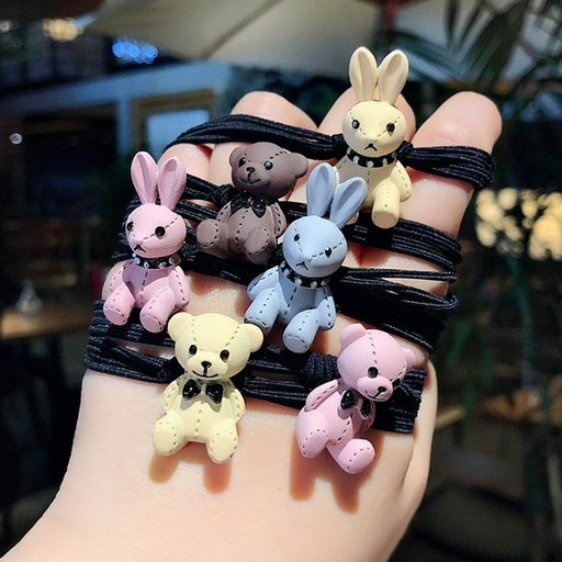 Bulk Jewelry Wholesale cloth rabbit Hair Scrunchies JDC-HS-K065 Wholesale factory from China YIWU China