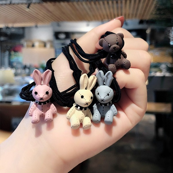 Bulk Jewelry Wholesale cloth rabbit Hair Scrunchies JDC-HS-K065 Wholesale factory from China YIWU China