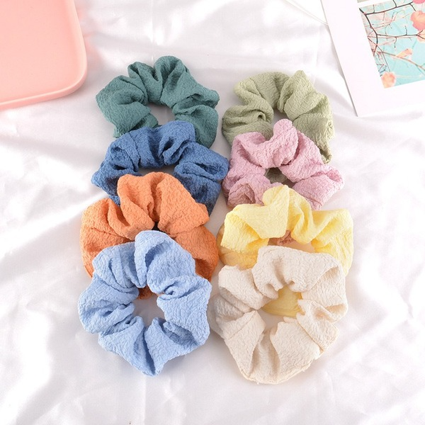 Bulk Jewelry Wholesale cloth seersucker Hair Scrunchies JDC-HS-K090 Wholesale factory from China YIWU China