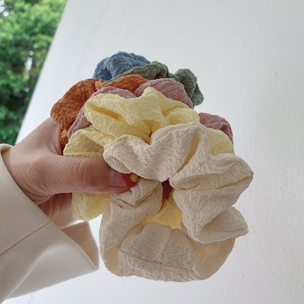 Bulk Jewelry Wholesale cloth seersucker Hair Scrunchies JDC-HS-K090 Wholesale factory from China YIWU China