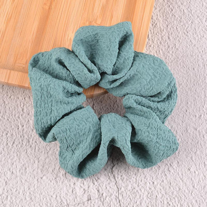 Bulk Jewelry Wholesale cloth seersucker Hair Scrunchies JDC-HS-K090 Wholesale factory from China YIWU China