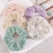 Bulk Jewelry Wholesale cloth small flower embroidery Hair Scrunchies JDC-HS-K082 Wholesale factory from China YIWU China