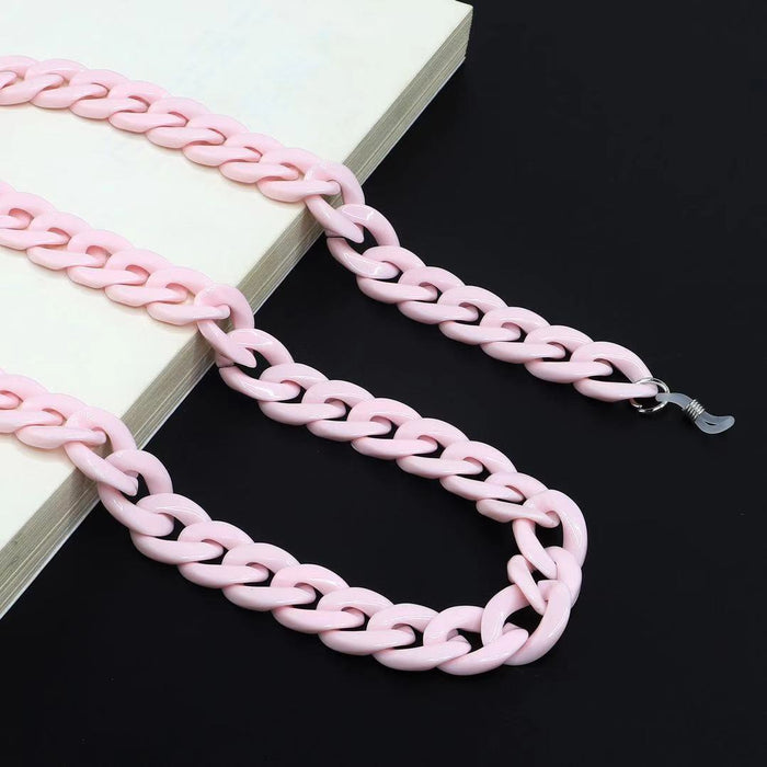 Bulk Jewelry Wholesale color acrylic mask rope glasses chain JDC-MC-YM005 Wholesale factory from China YIWU China