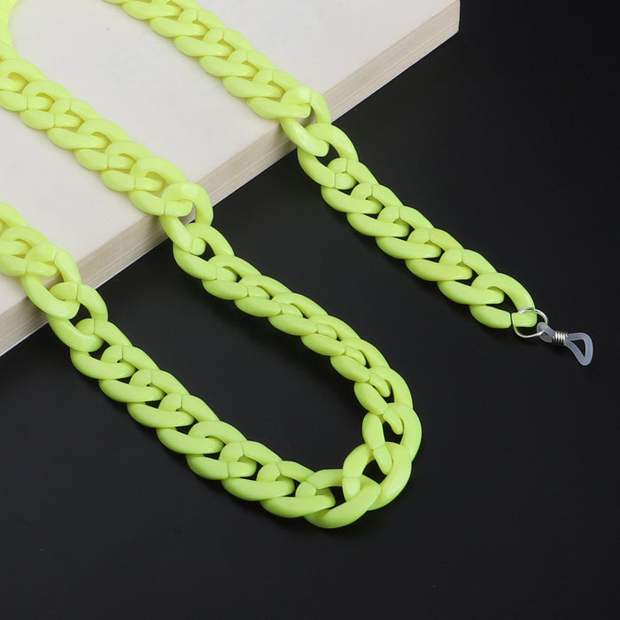Bulk Jewelry Wholesale color acrylic mask rope glasses chain JDC-MC-YM005 Wholesale factory from China YIWU China