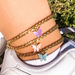 Bulk Jewelry Wholesale color alloy butterfly foot chain JDC-AS-A22 Wholesale factory from China YIWU China