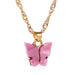 Bulk Jewelry Wholesale color alloy Butterfly Necklace JDC-NE-D574 Wholesale factory from China YIWU China