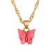 Bulk Jewelry Wholesale color alloy Butterfly Necklace JDC-NE-D574 Wholesale factory from China YIWU China