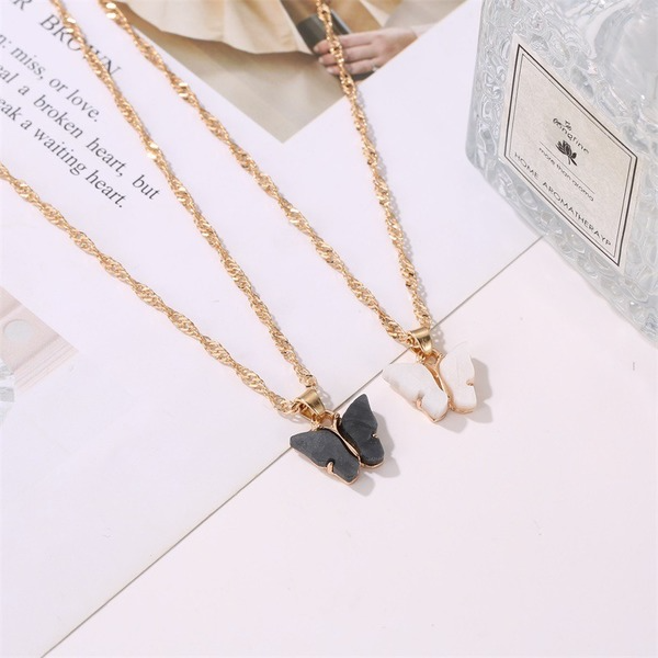 Bulk Jewelry Wholesale color alloy Butterfly Necklace JDC-NE-D574 Wholesale factory from China YIWU China